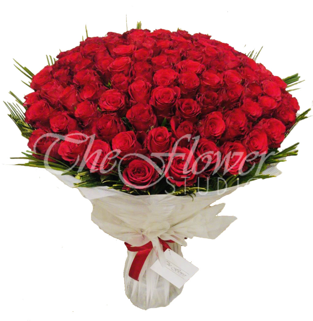 Amour - 100 long stem premium quality roses