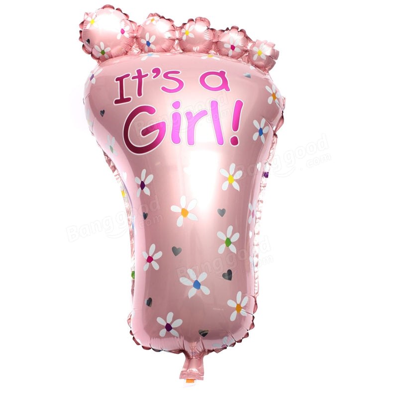 It's a Girl Foot Foil Balloon