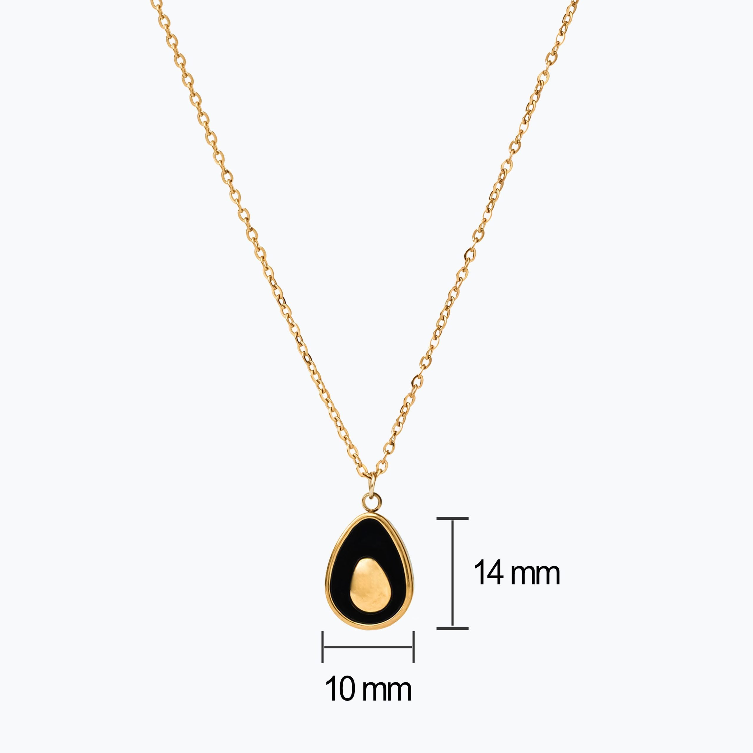 Eclipse Teardrop Necklace