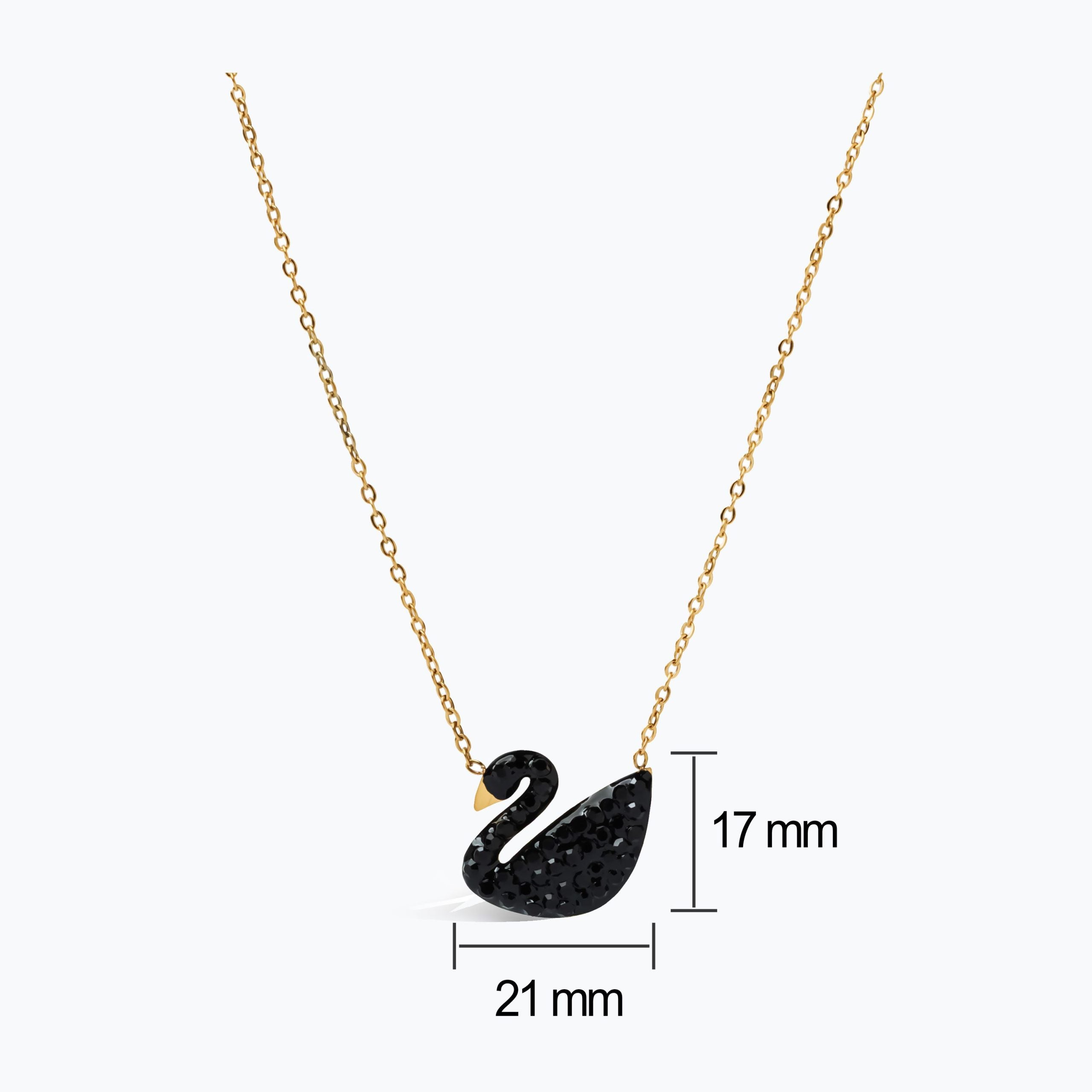 Midnight Swan Necklace