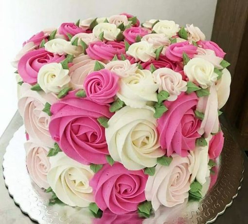 Garden Rosette Cake