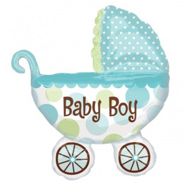 It's a Boy Cart Balloon