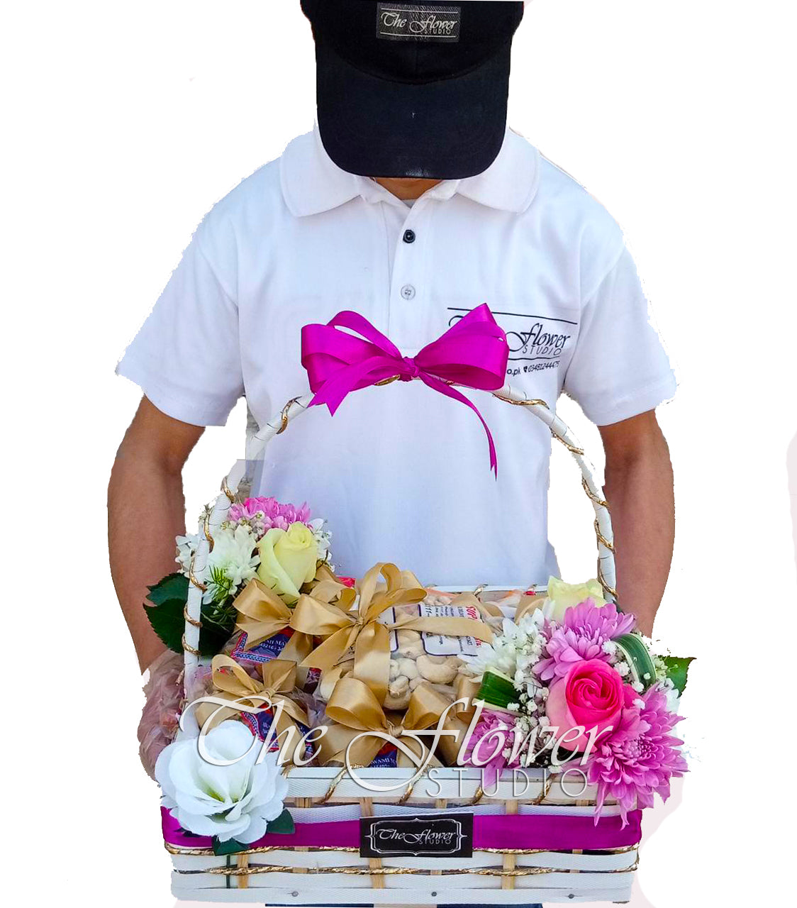 Dry Fruits in a Floral Basket