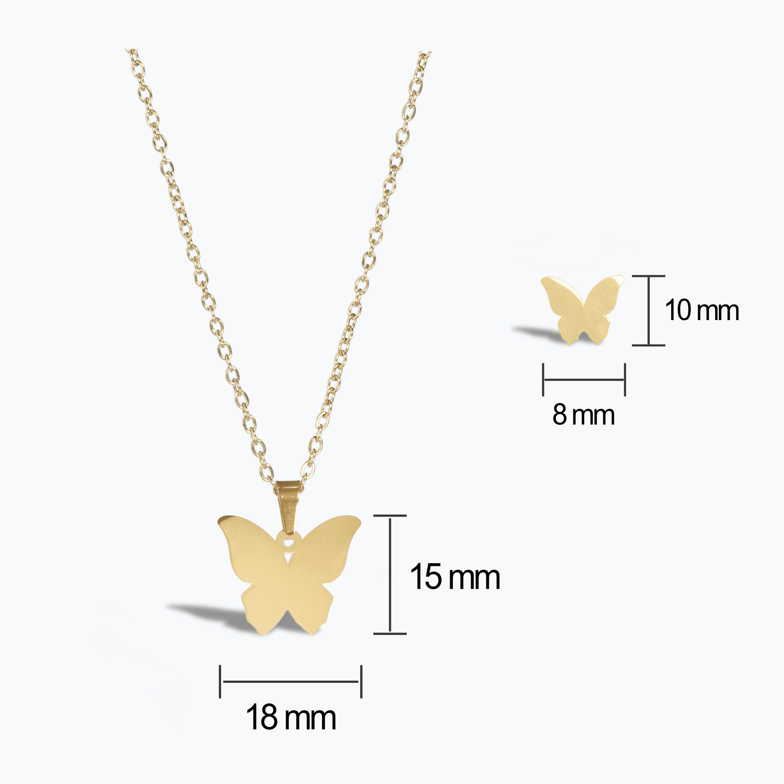 Butterfly Glow Pendant Set