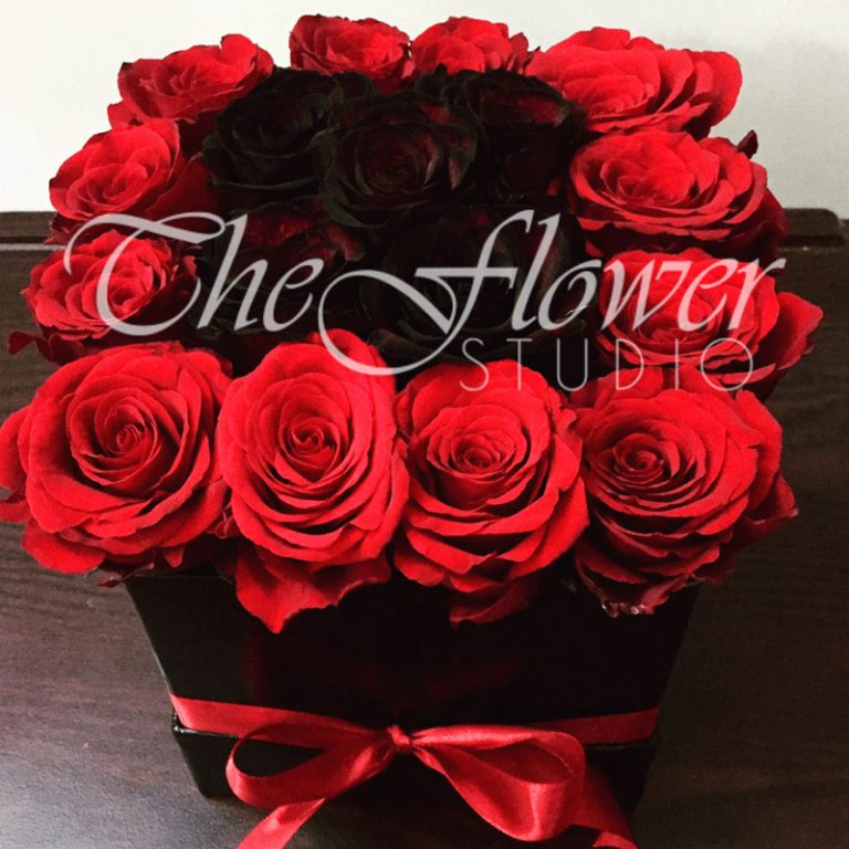 Black Velvet Premium Quality Rose Box The Flower Studio