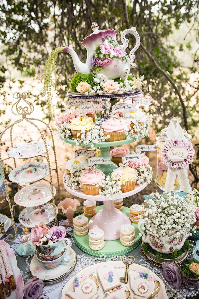 Pretty Tea Party With Floral Arrangements 2 Send Fresh Flowers 