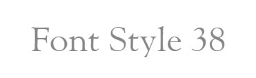 Font Style 38