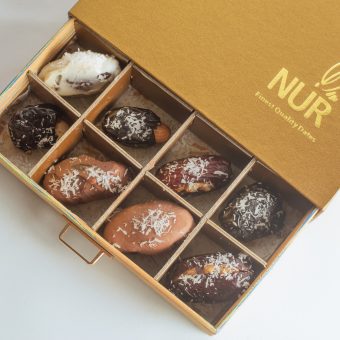 premium chocolate date box by Nur for Ramzan and Eid